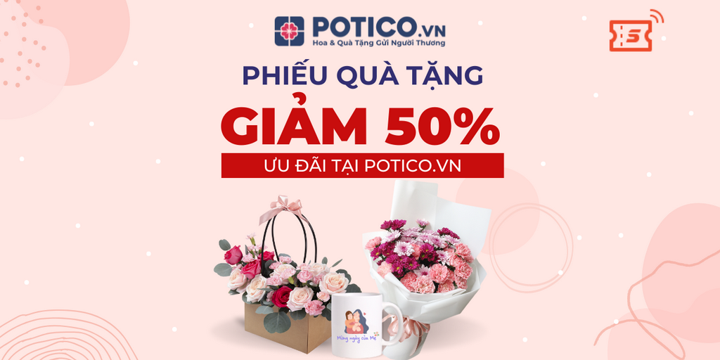 Ưu đãi 50% cho đơn hàng có giá trị từ 350K trên Potico.vn