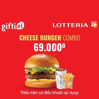 E-Voucher Lotteria Cheese Burger Combo