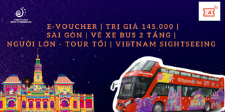 Sài Gòn [E-Voucher] Vé xe bus 2 tầng | Người lớn - Tour tối | Vietnam Sightseeing