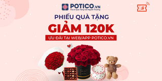 HCM [E-Voucher] Mã giảm giá 120k cho đơn hàng từ 600k tại web/app Potico.vn
