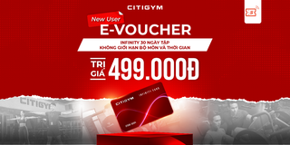 HCM [New User] Evoucher INFINITY gói tập không giới hạn 30 ngày