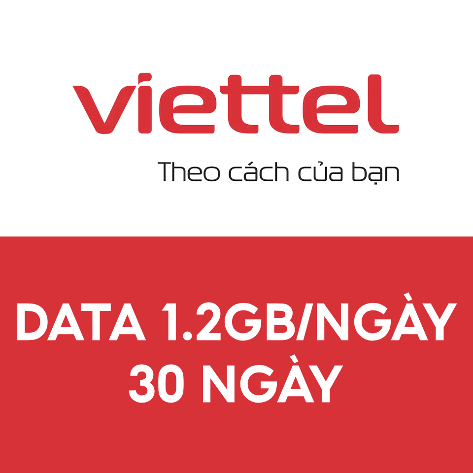 Viettel 1.2GB/ngày, 30 ngày