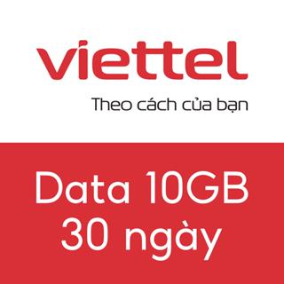 Mua gói Data Viettel 10GB, 30 ngày