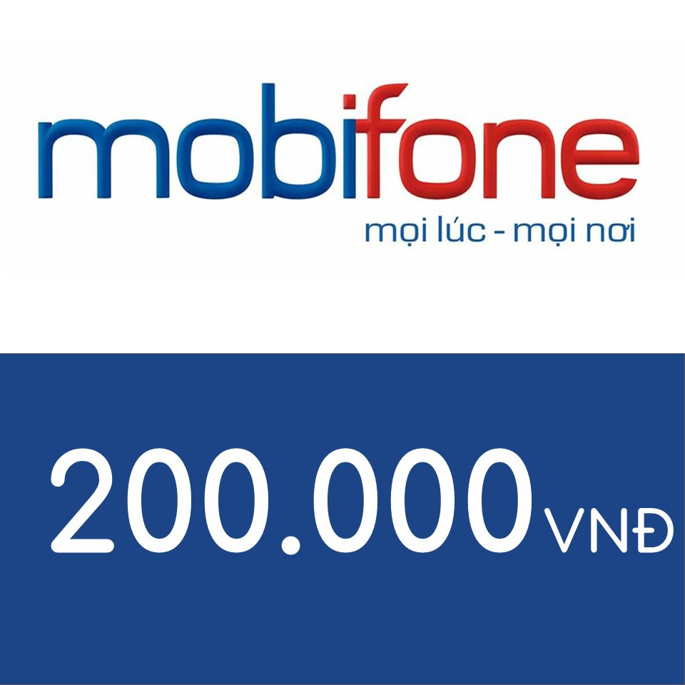 Nạp điện thoại Mobifone 200K
