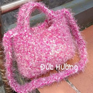 Len sợi và phụ kiện đan móc .