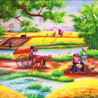 Tranh dán treo tường sắc nét