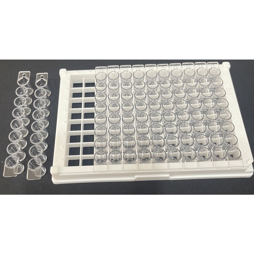 Đĩa elisa 96 giếng (ELISA plate), có thể tách rời, loại 8 trip, gói 1 chiếc - Fcombio, EL9608T