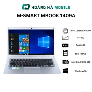 Laptop M-SMART MBOOK 1409A (Celeron-N4000/4GB/128GB/14" HD/Win10/Bạc) - Chính hãng