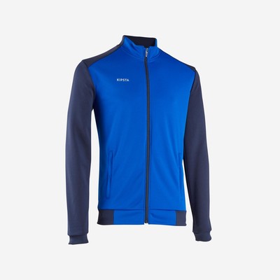 Áo khoác đá bóng DECATHLON Essential xanh navy/xanh dương mã 8643575