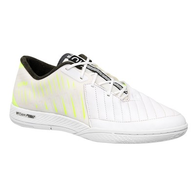 Giày bóng đá Futsal DECATHLON Ginka Pro trắng/vàng mã 8826151