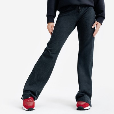 Quần legging ống loe nữ DECATHLON Xám mã 8952729