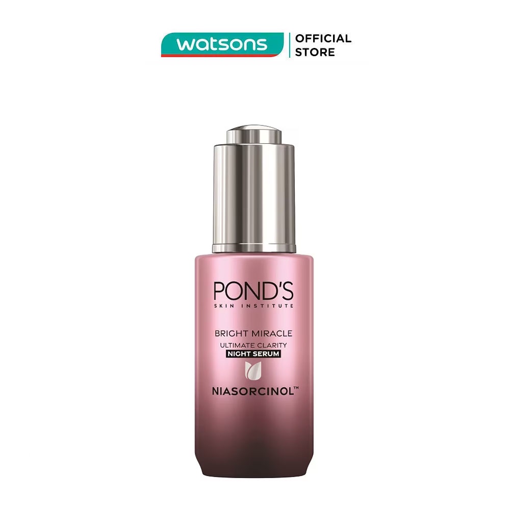 Tinh Chất Pond's Sáng Da Ban Đêm Bright Miracle Ultimate Clarity Night Serum Niasorcinol 30g
