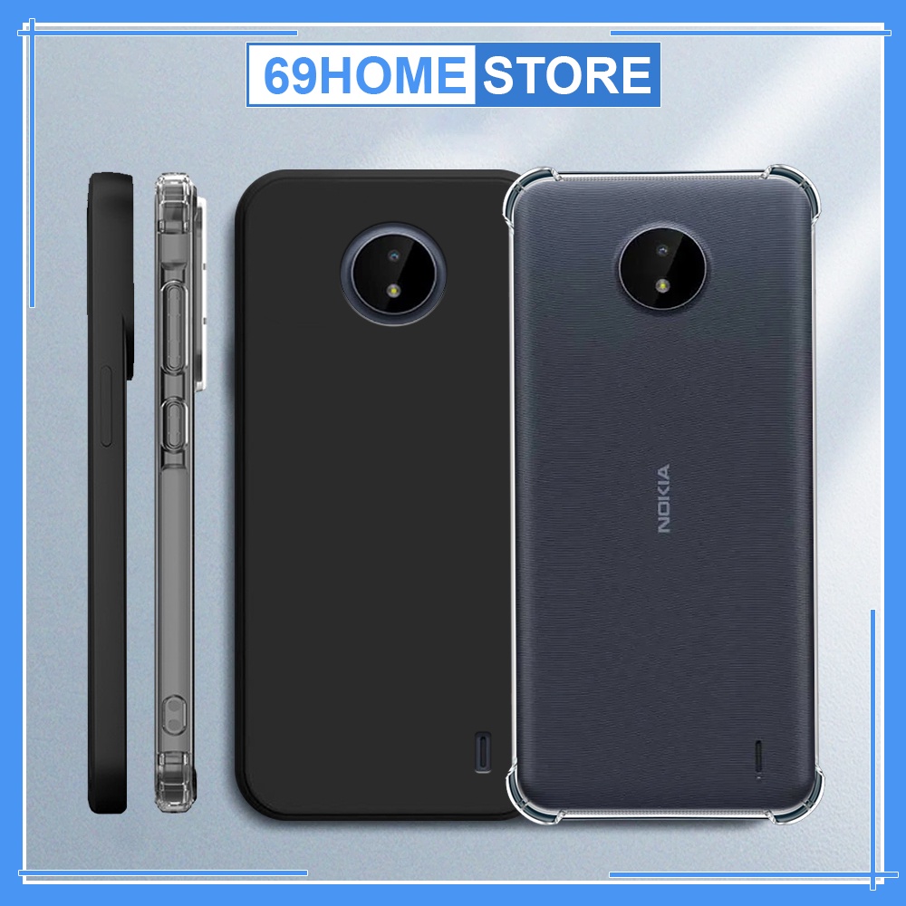 Ốp lưng Nokia 3.4 / G10 / C20 / C30 / C21 Plus chống sốc, trong suốt, bảo vệ camera