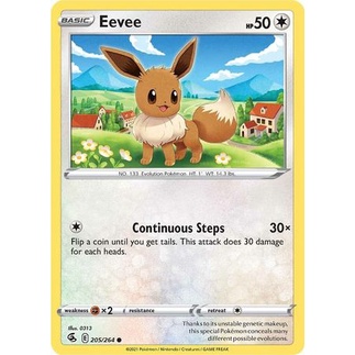 Thẻ Bài Pokemon Eevee - 205/264 - Common