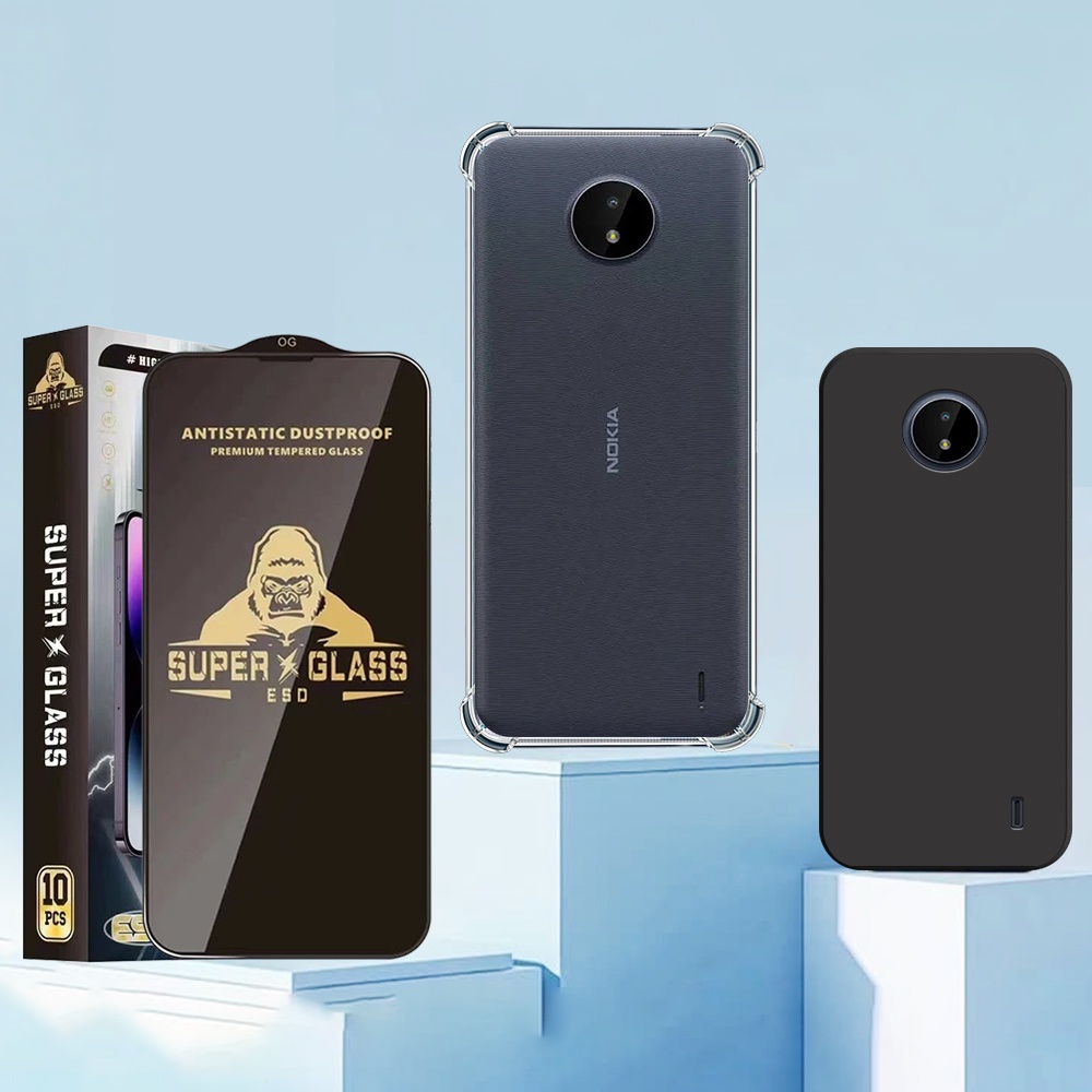 Ốp lưng Nokia 3.4 / G10 / C20 / C30 / C21 Plus chống sốc, trong suốt, bảo vệ camera