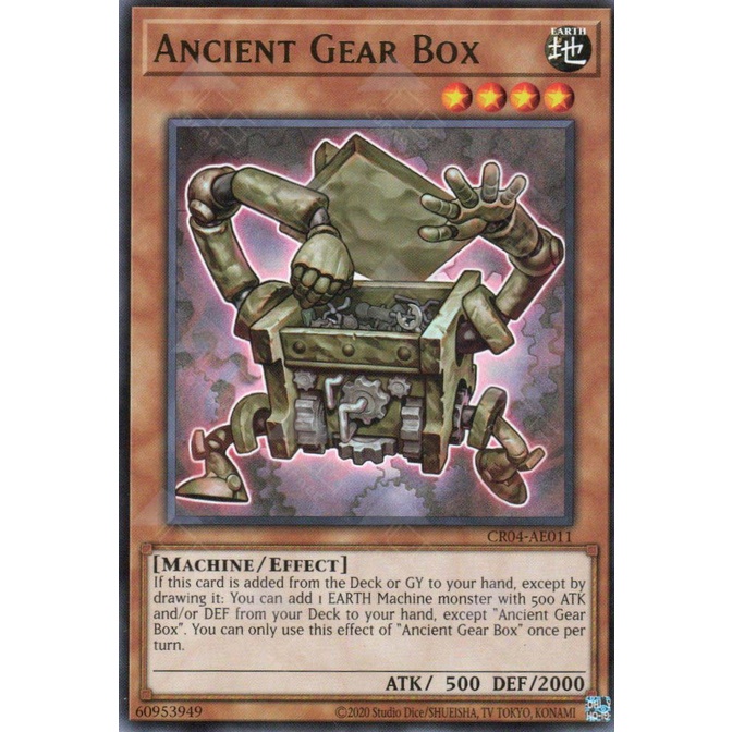 Thẻ bài Yugioh -CR04-AE011 -Ancient Gear Box