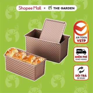 Khuôn nướng bánh mì gối, bánh sandwich THE GARDEN IGWT chống dính loại 250g - 450g