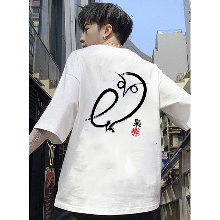 Áo Thun Tay Lỡ Nam Nữ Chim Cú Mèo Bst3130 Cổ Tròn Unisex