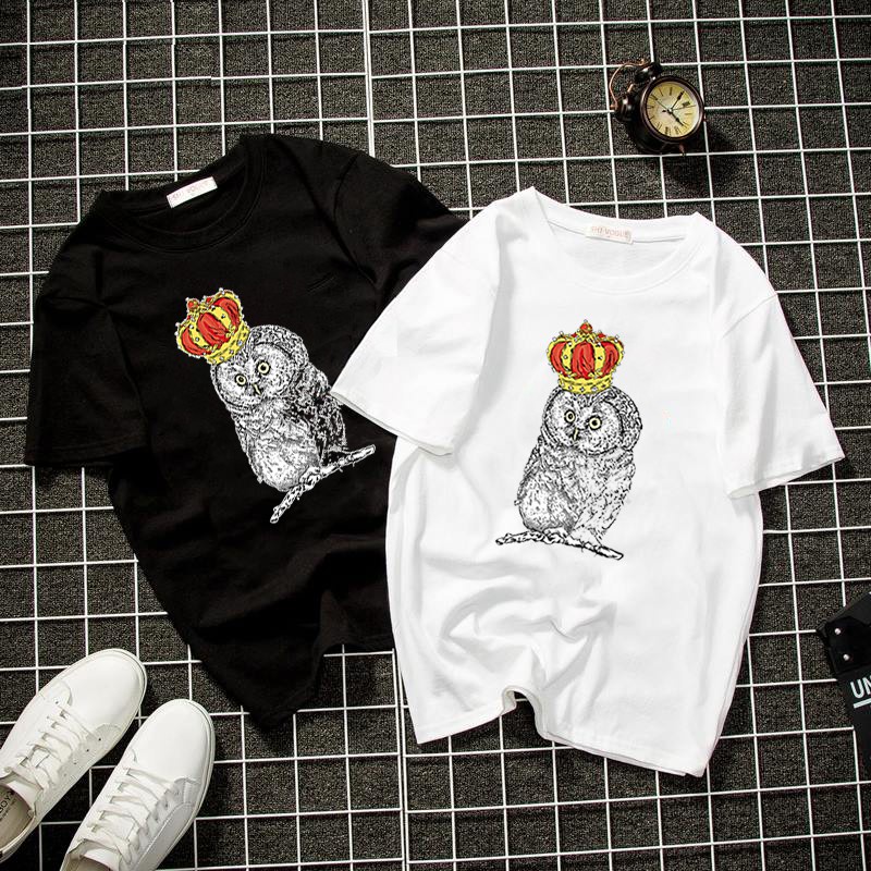 Áo Thun Vua Cú Mèo Bst1360 Cổ Tròn Unisex