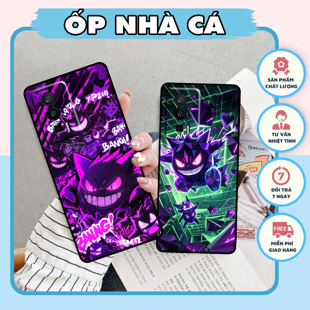 Ốp lưng Xiaomi Redmi K60 / K60 Pro / K60 Ultra in Mini Anime Pokemon Gengar Graffiti