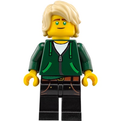 Lloyd Garmadon - Hair, Hoodie High School Outfit - Nhân vật Iego Ninjago minifigure - njo338