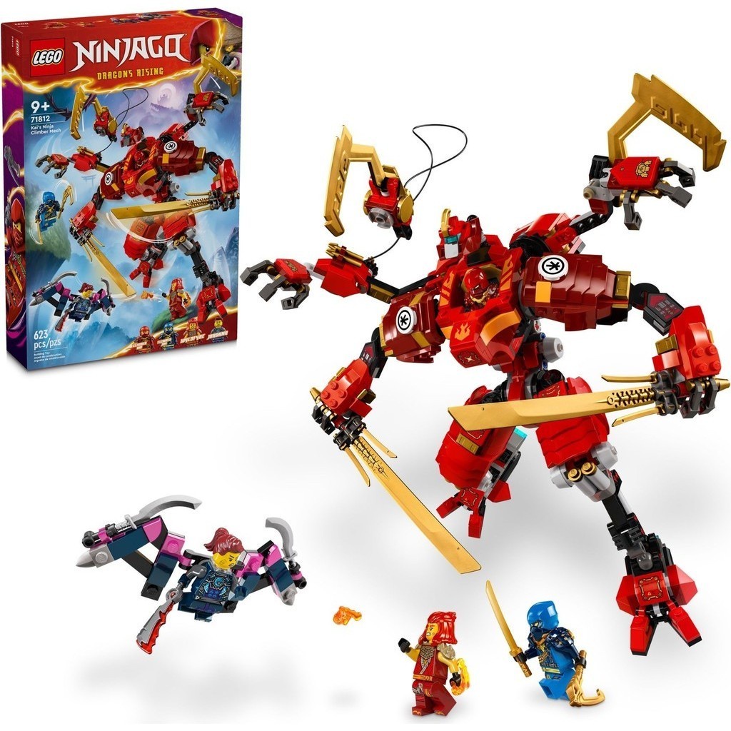 71812 Lego Ninjago Dragons Rising 2 season 2 Kai's Ninja Climber Mech - Chiến giáp vượt địa hình- Đồ