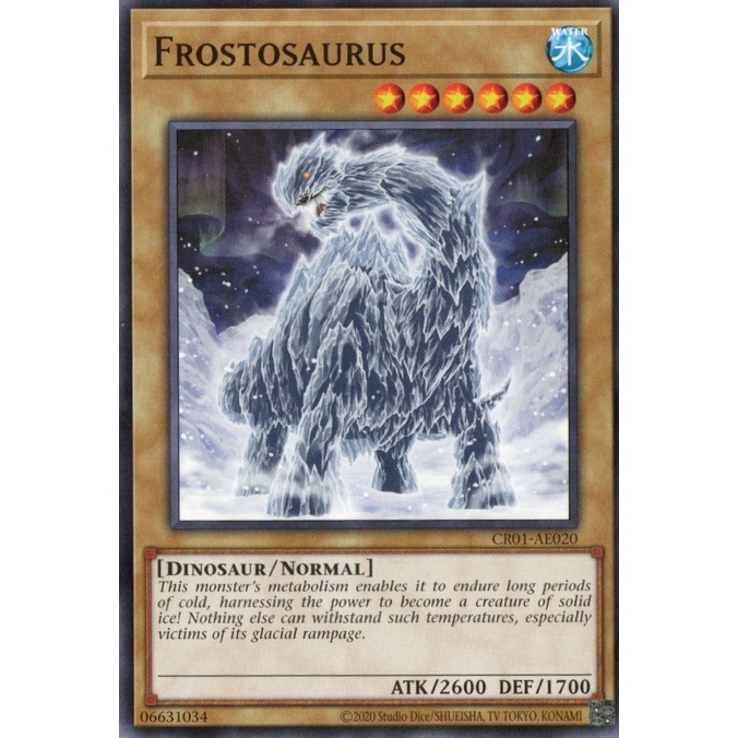 Thẻ bài Yugioh - CR01-AE020 - Frostosaurus