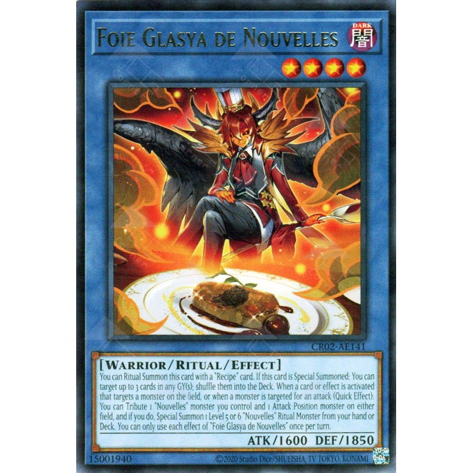 Thẻ bài Yugioh - CR02-AE141 - Foie Glasya de Nouvelles