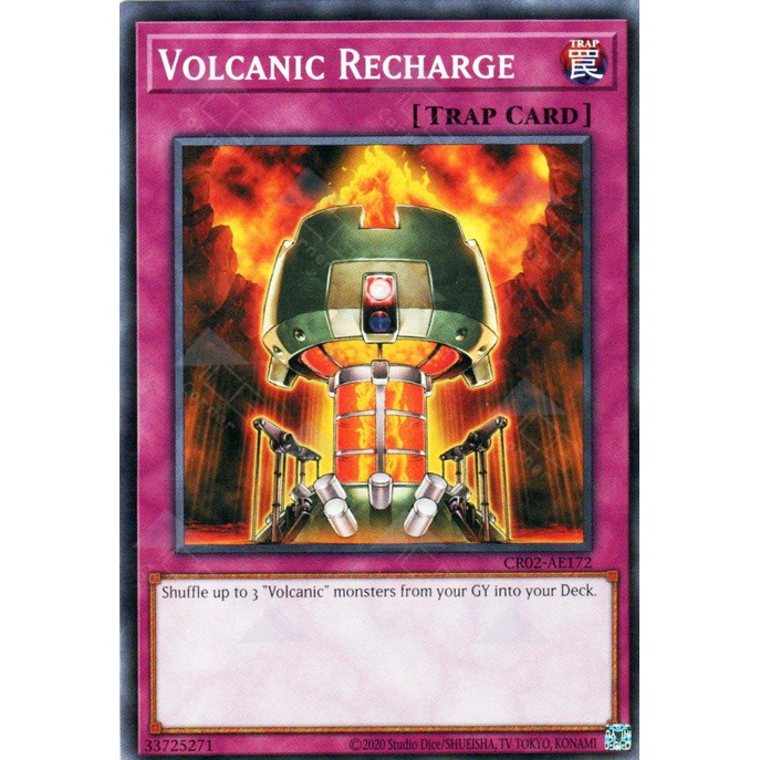 Thẻ bài Yugioh - CR02-AE172 - Volcanic Recharge