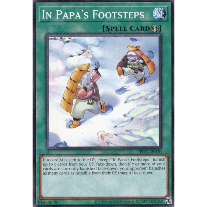 Thẻ bài Yugioh - LEDE-AE070 - In Papa's Footsteps
