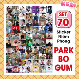SET 70 sticker niêm phong PARK BO GUM - Đã cắt rời - Tem dán 4x4cm in hình Park Bo Gum xinh xắn chỉ cần bóc dán|Kemphoto