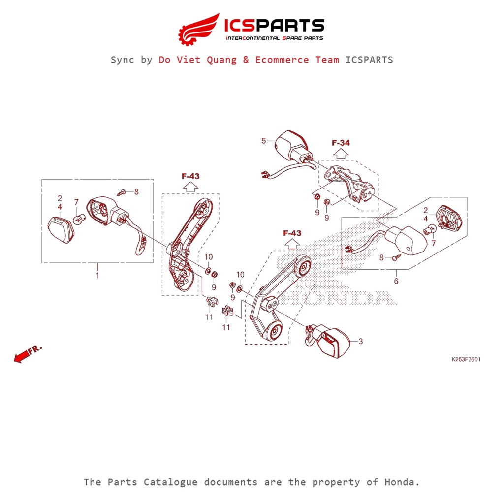 Xi Nhan ( Dk-Lo ) (F-35-1-A) HONDA Msx 125 Parts Catalogue