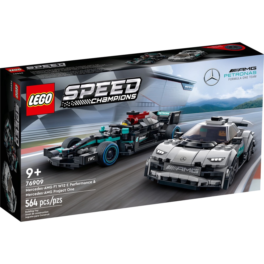 76909 Đồ chơi lắp ráp Iego Speed Champions Mercedes-AMG F1 W12 E Performance & Mercedes-AMG Project 