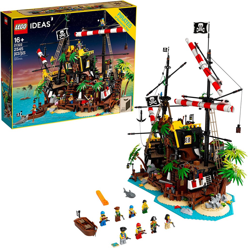 21322 Đồ chơi lắp ráp Iego Ideas Pirates of Barracuda Bay - Bộ đồ chơi Đồ chơi lắp ráp Iego Đảo Hải 