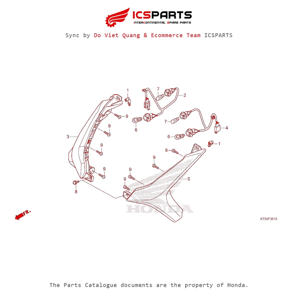 Xi Nhan Trước (F35-10-A) HONDA Future 125 Fi (2021+) Parts Catalogue