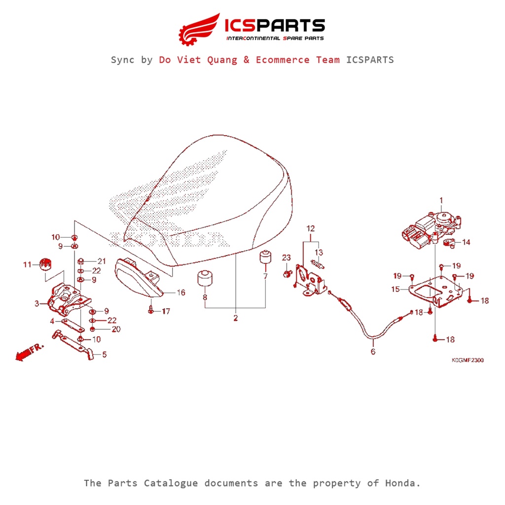Yên Xe (F-23-A) HONDA Super Cub C125 Parts Catalogue