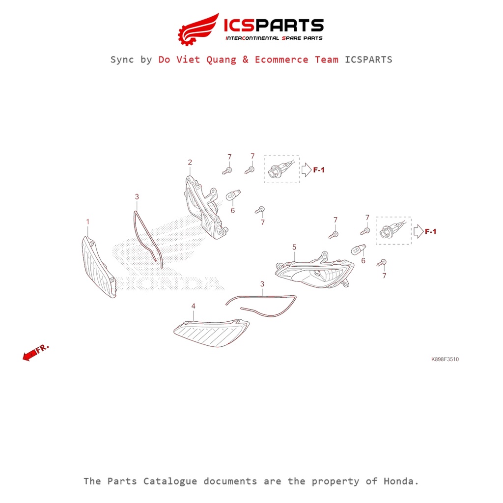 Xi Nhan Trước (F35-10-A) HONDA Wave Alpha 110 (2021+) Parts Catalogue