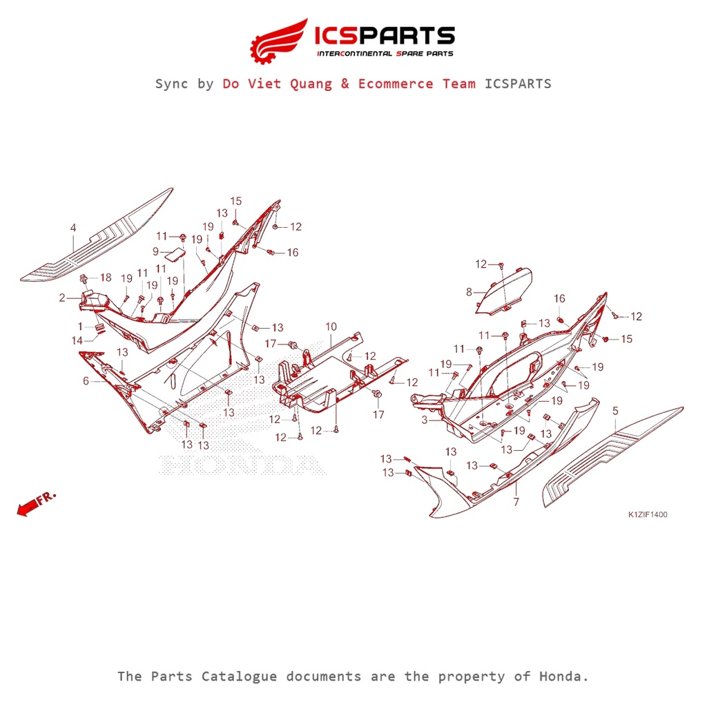 0 (F-14 - FLOOR STEP - PCX 160 K1Z (2021+)-A) HONDA Pcx 160 K1Z (2021+) Parts Catalogue