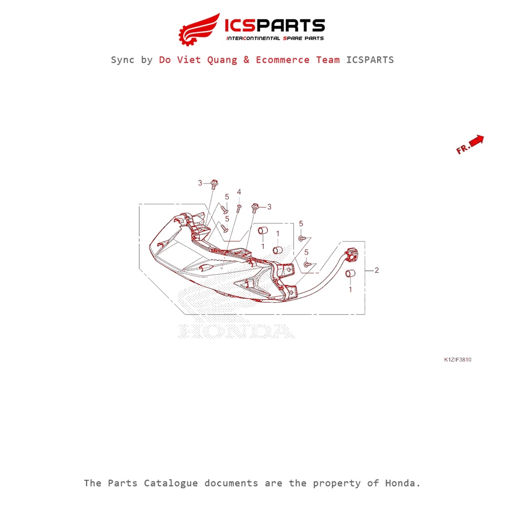 0 (F-38-10 - REAR COMBINATION LIGHT - PCX 160 K1Z (2021+)-A) HONDA Pcx 160 K1Z (2021+) Parts Catalog