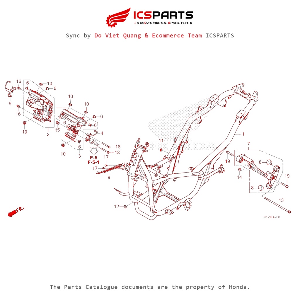 0 (F-42 - FRAME BODY - PCX 160 K1Z (2021+)-A) HONDA Pcx 160 K1Z (2021+) Parts Catalogue