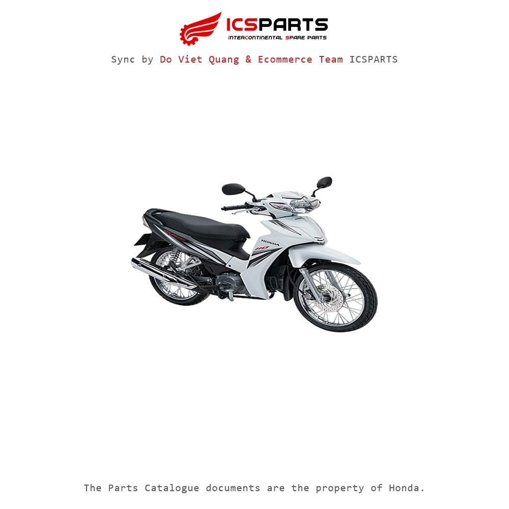 Bộ Nhựa - Dàn Vỏ - Áo HONDA K57 Blade Số 2018 Màu Trắng - Nhb55 J122 J23-A