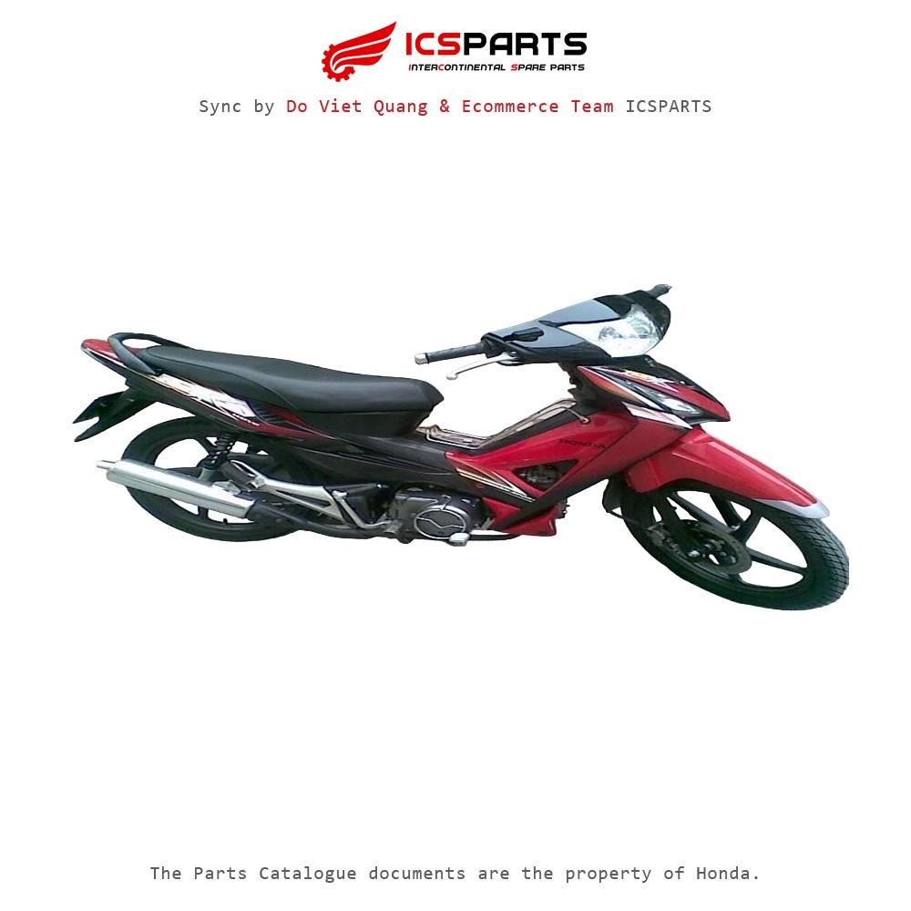 Bộ Nhựa - Dàn Vỏ - Áo HONDA Wave Rsx 100 Năm 2008 Màu Đỏ Đen - 315 Y1 Y2-A