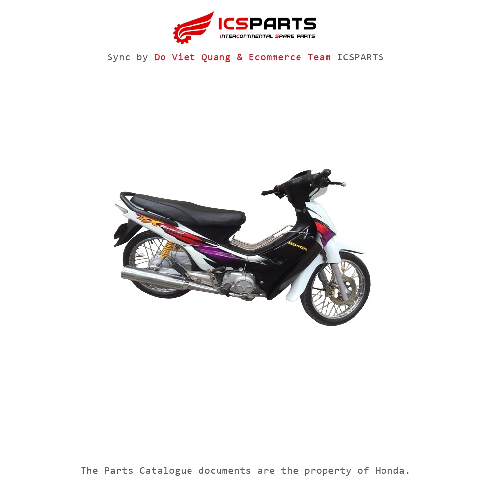 Bộ Nhựa - Dàn Vỏ - Áo HONDA Wave Zx Năm 2004 Màu Trắng Đen Nh-193M Q-A
