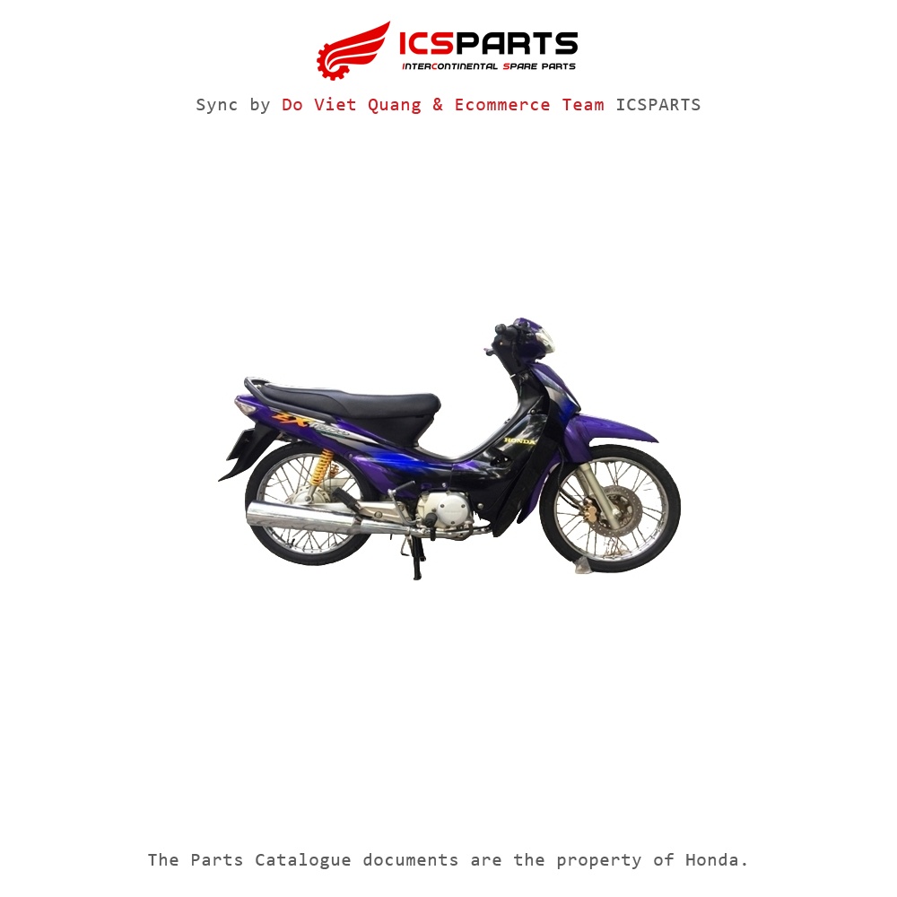 Bộ Nhựa - Dàn Vỏ - Áo HONDA Wave Zx Năm 2004 Màu Tím Đen Rp138M Q-A