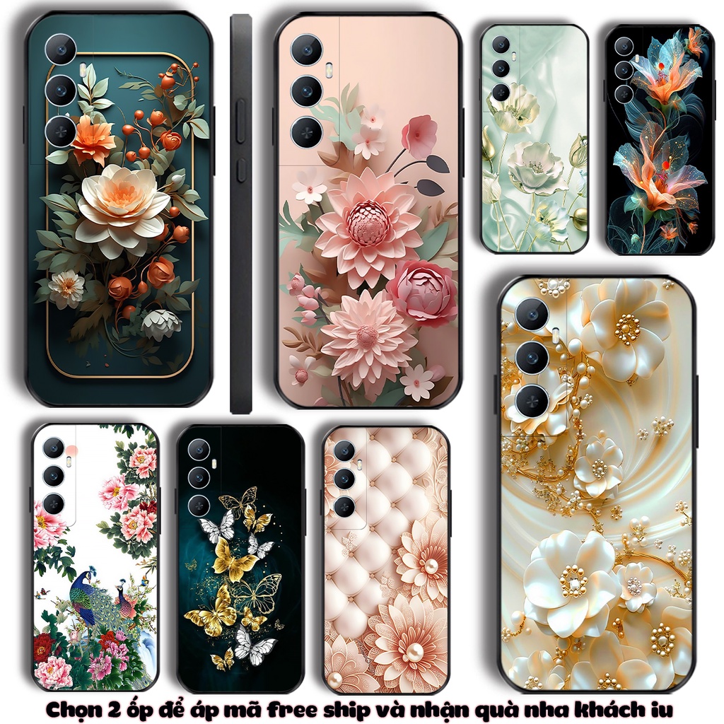 Ốp lưng Realme C65 C65S in hoa xinh đẹp sang trọng