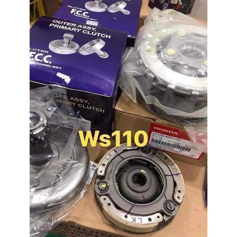 Full bộ nồi Wave S 110/ Wave RSX / Wave Blade 110 ( nồi trước chính hãng FCC + nồi sau hàng zin Hond