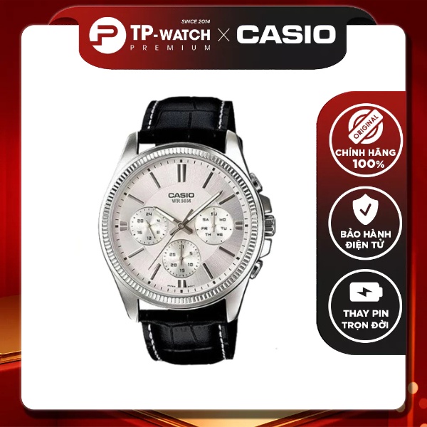 Đồng Hồ Nam Casio Standard MTP-1375L-7A Chính Hãng Dây Da | Casio Standard MTP-137