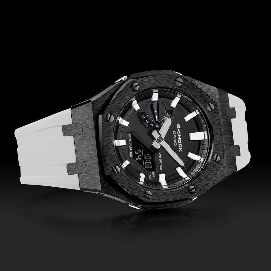 Đồng Hồ Nam Dây Nhựa Casio G-Shock GA-2100-1A AP Custom Black x White Royal Oak