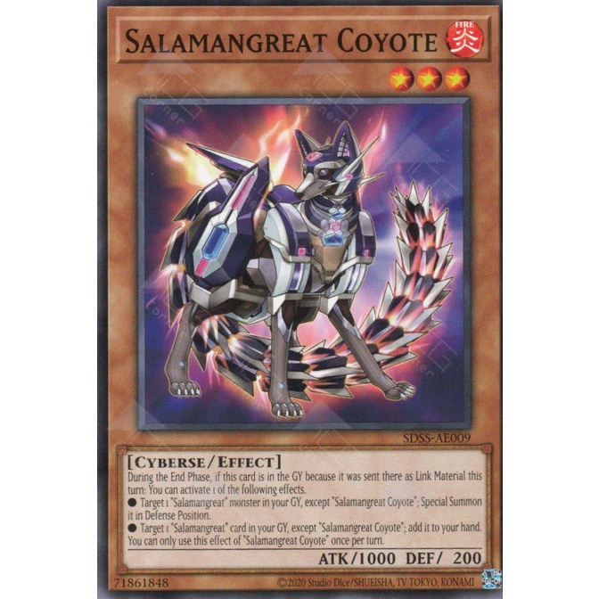 Thẻ bài Yugioh - SDSS-AE009 - Salamangreat Coyote