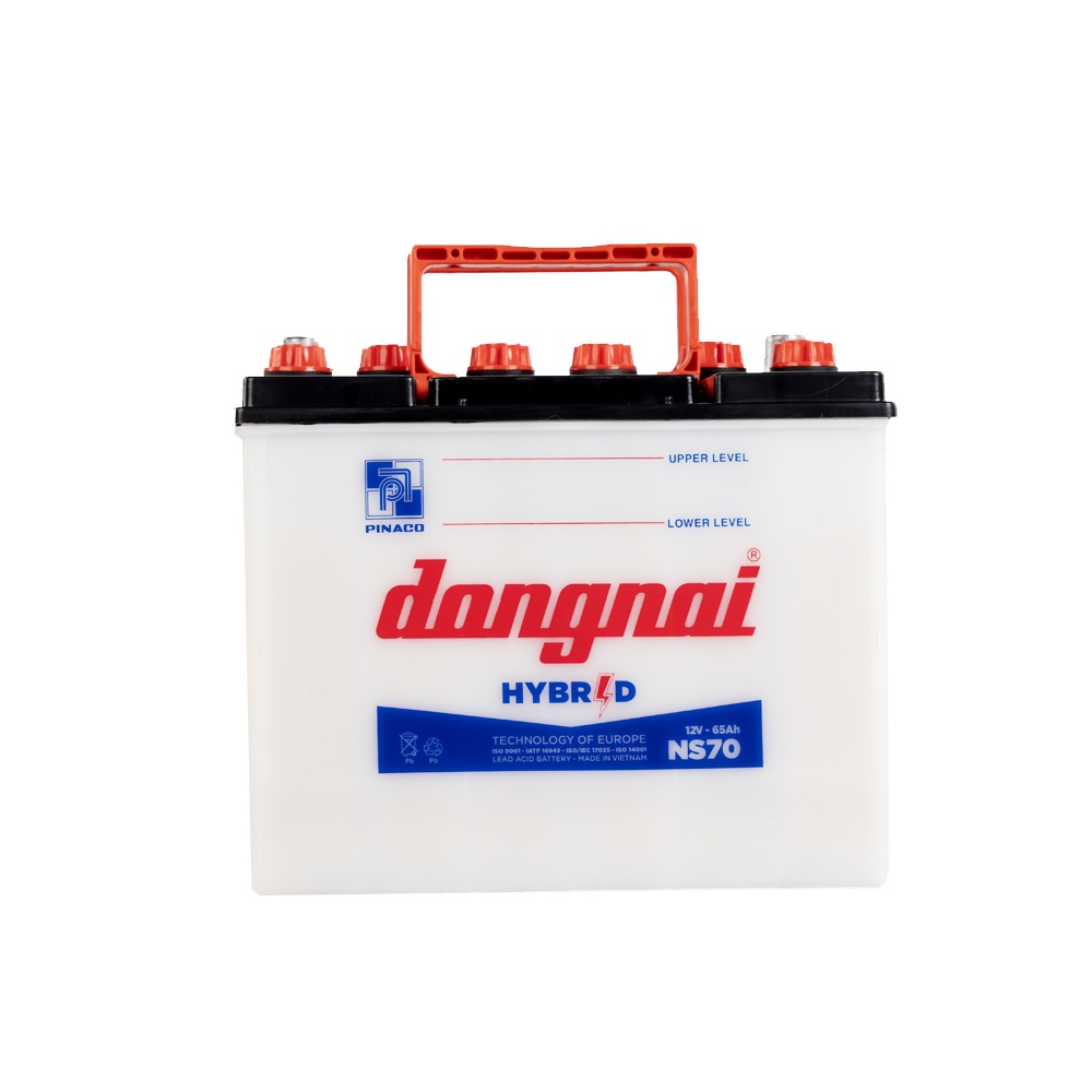 Ắc quy Dongnai NS70 12V - 65Ah - dùng cho oto/ xe tải/ tàu thuyền - Chưa bao gồm axit